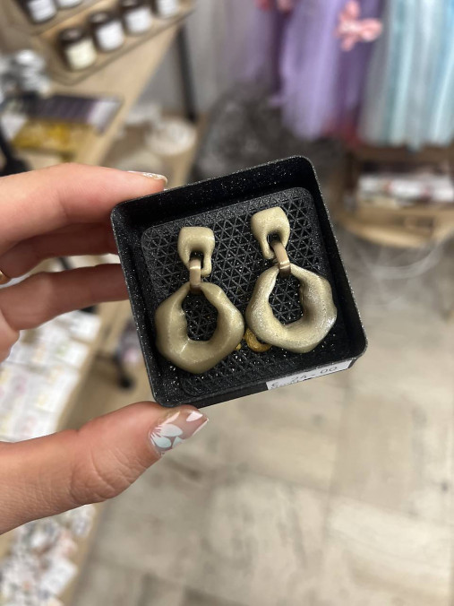 Náušnice z 3D tlačiarne (N054)