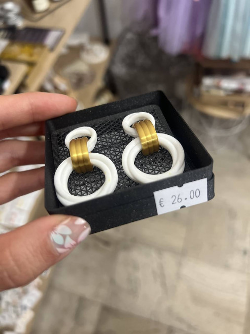 Náušnice z 3D tlačiarne (N097)