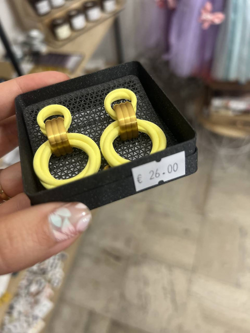 Náušnice z 3D tlačiarne (N097)