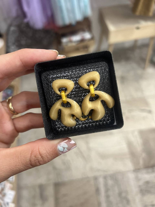 Náušnice z 3D tlačiarne (N055)