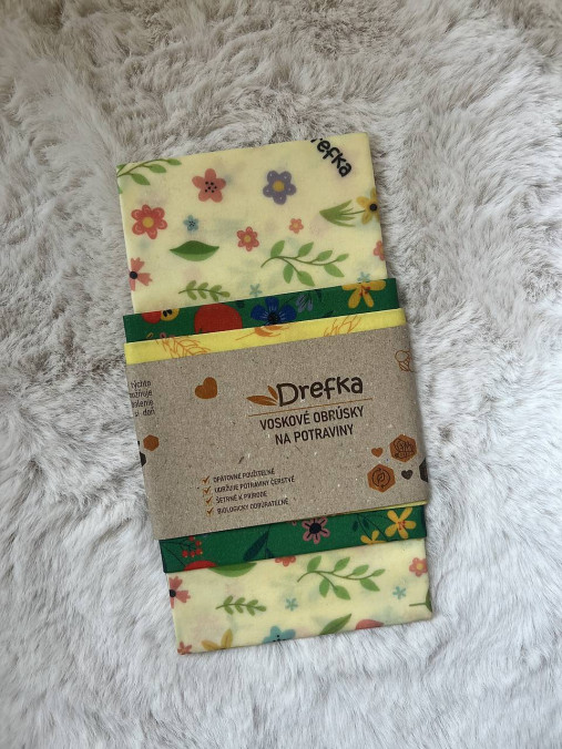 Voskový obrúsok SADA - veľkosti S/M/L (4)