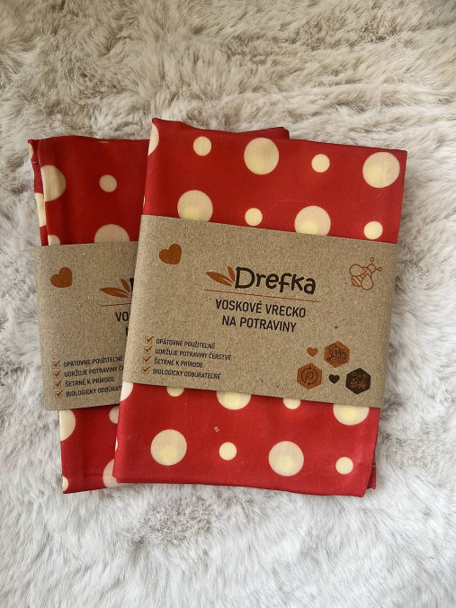 Voskové vrecko na chlieb, ekologický obal na potraviny veľkosť L 22x29cm (2)