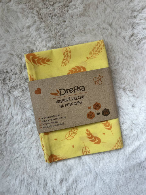 Voskové vrecko na chlieb, ekologický obal na potraviny veľkosť L 22x29cm (5)