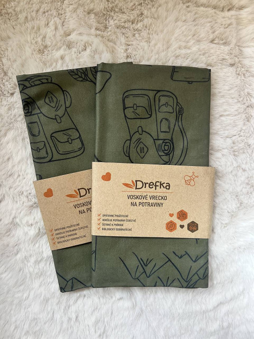 Voskové vrecko na chlieb, ekologický obal na potraviny - veľkosť XL 32x41cm (2)
