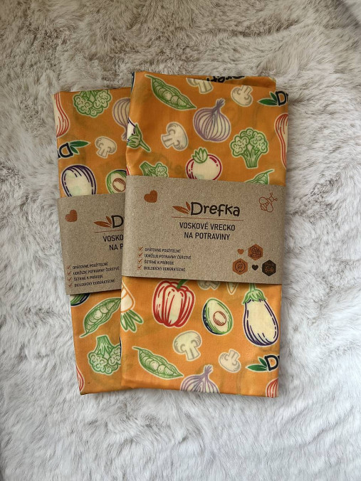 Voskové vrecko na chlieb, ekologický obal na potraviny - veľkosť XL 32x41cm (1)
