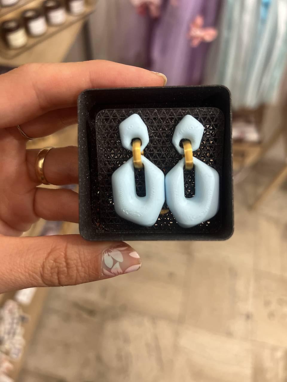 Náušnice z 3D tlačiarne (N056)