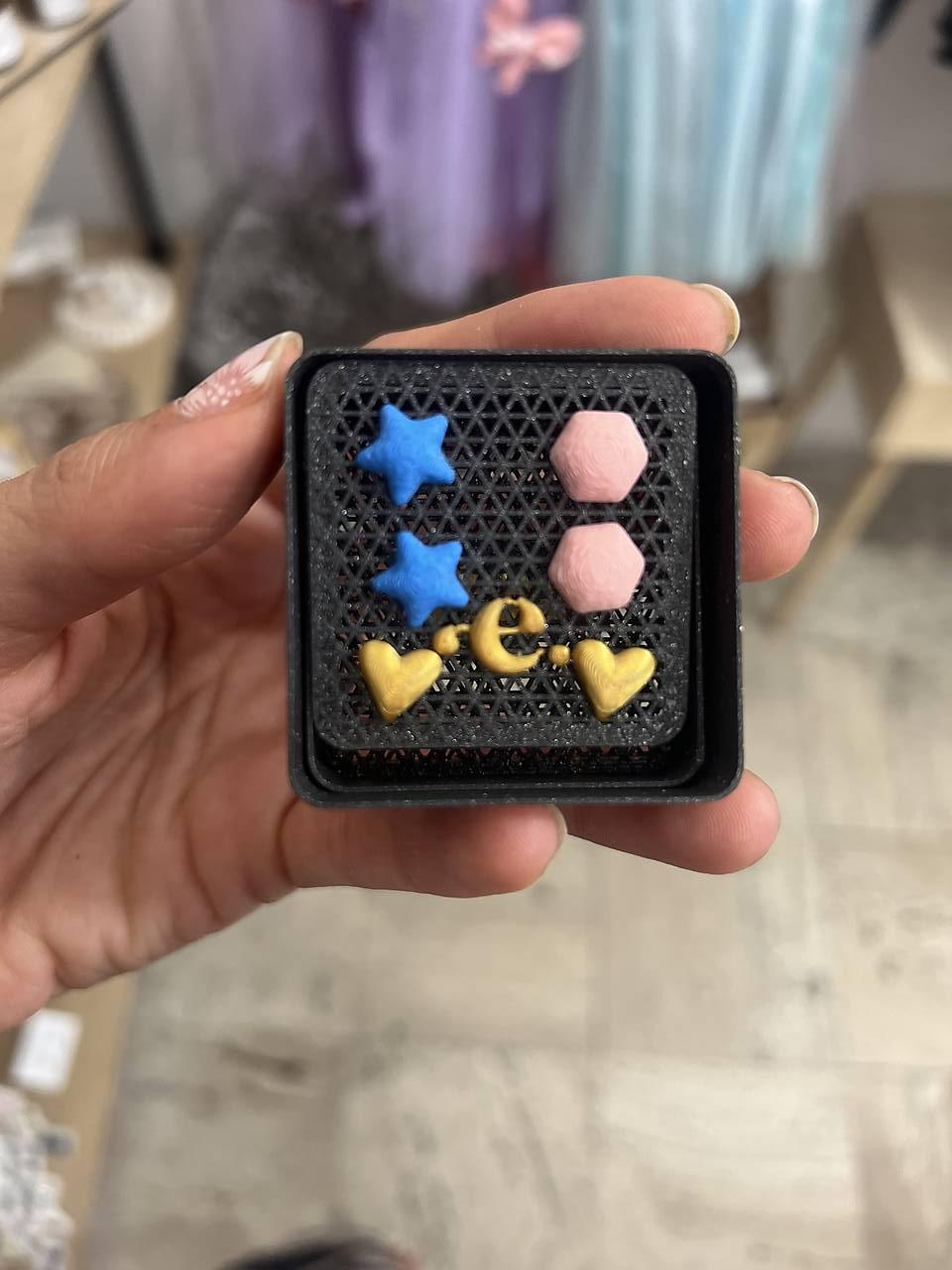 Náušnice z 3D tlačiarne (set002)