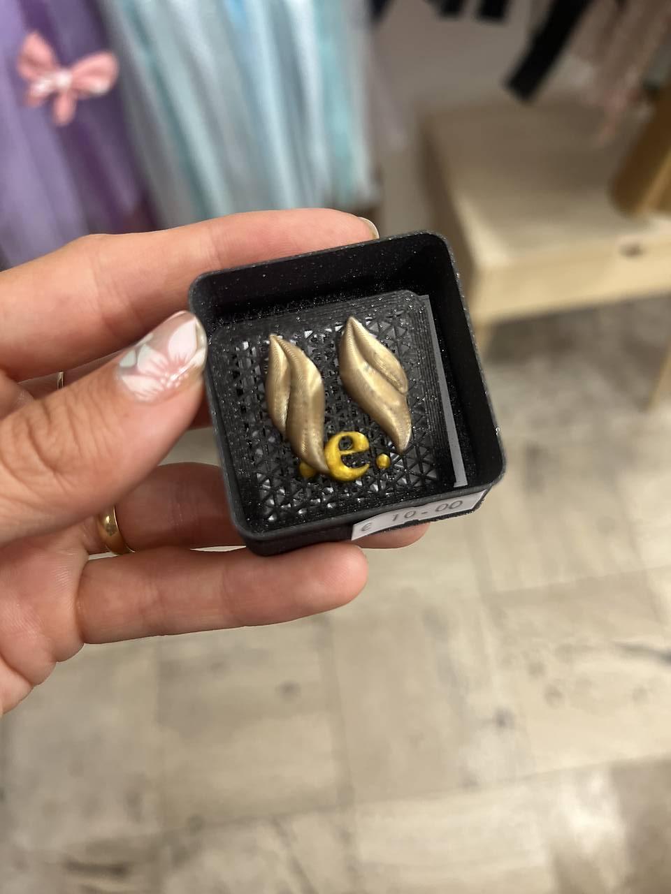 Náušnice z 3D tlačiarne (N067)