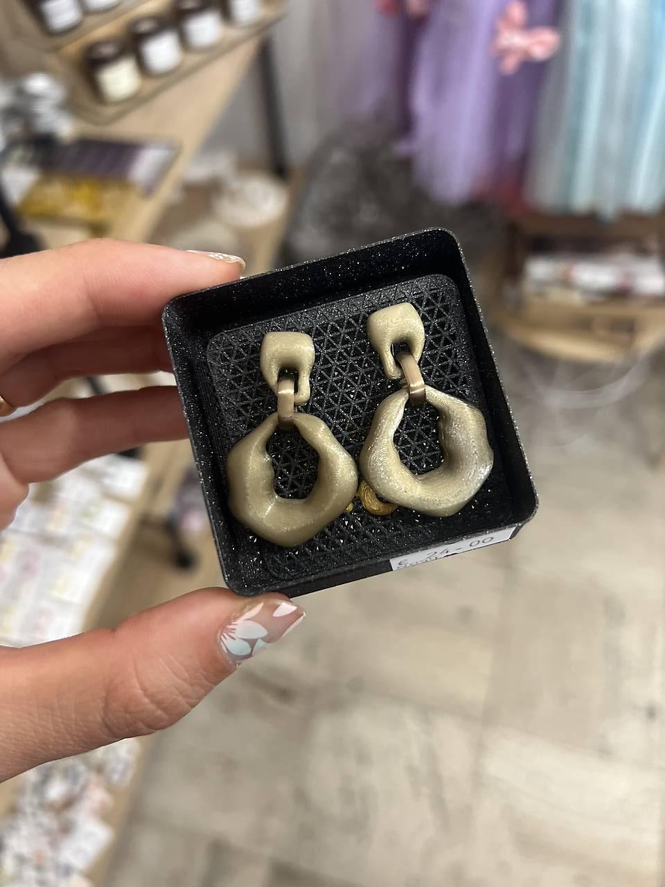 Náušnice z 3D tlačiarne (N054)