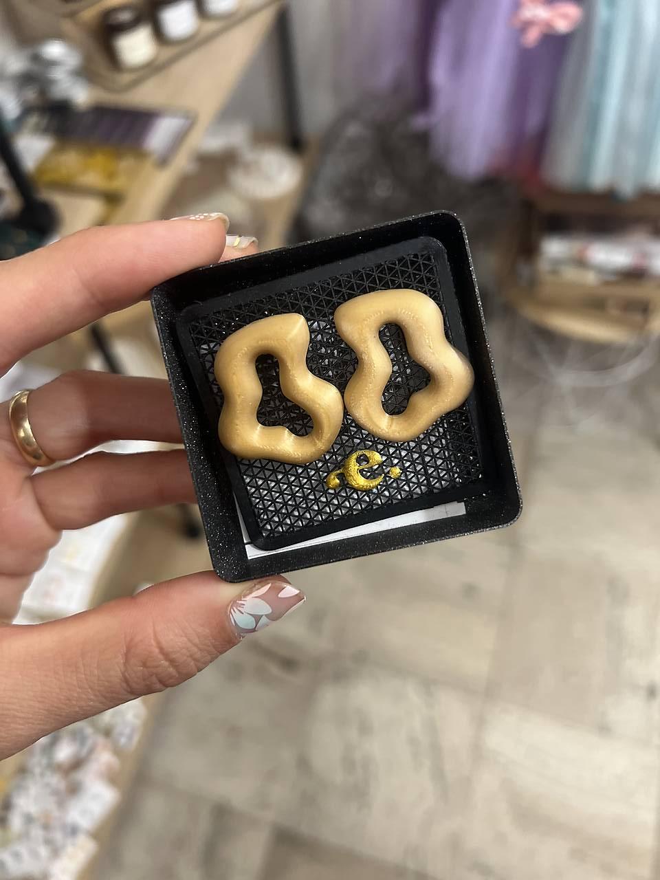 Náušnice z 3D tlačiarne (N057)