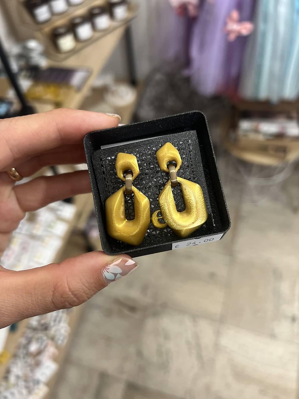 Náušnice z 3D tlačiarne (N056)