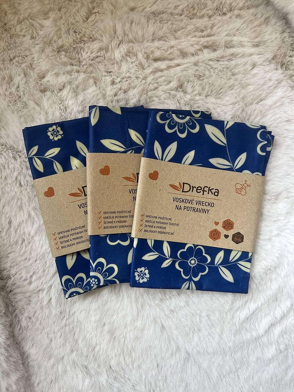 Voskové vrecko na chlieb, ekologický obal na potraviny veľkosť L 22x29cm (1)