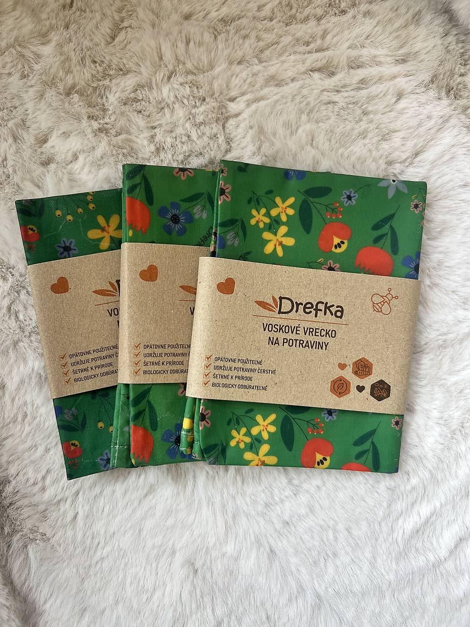 Voskové vrecko na chlieb, ekologický obal na potraviny veľkosť L 22x29cm (3)