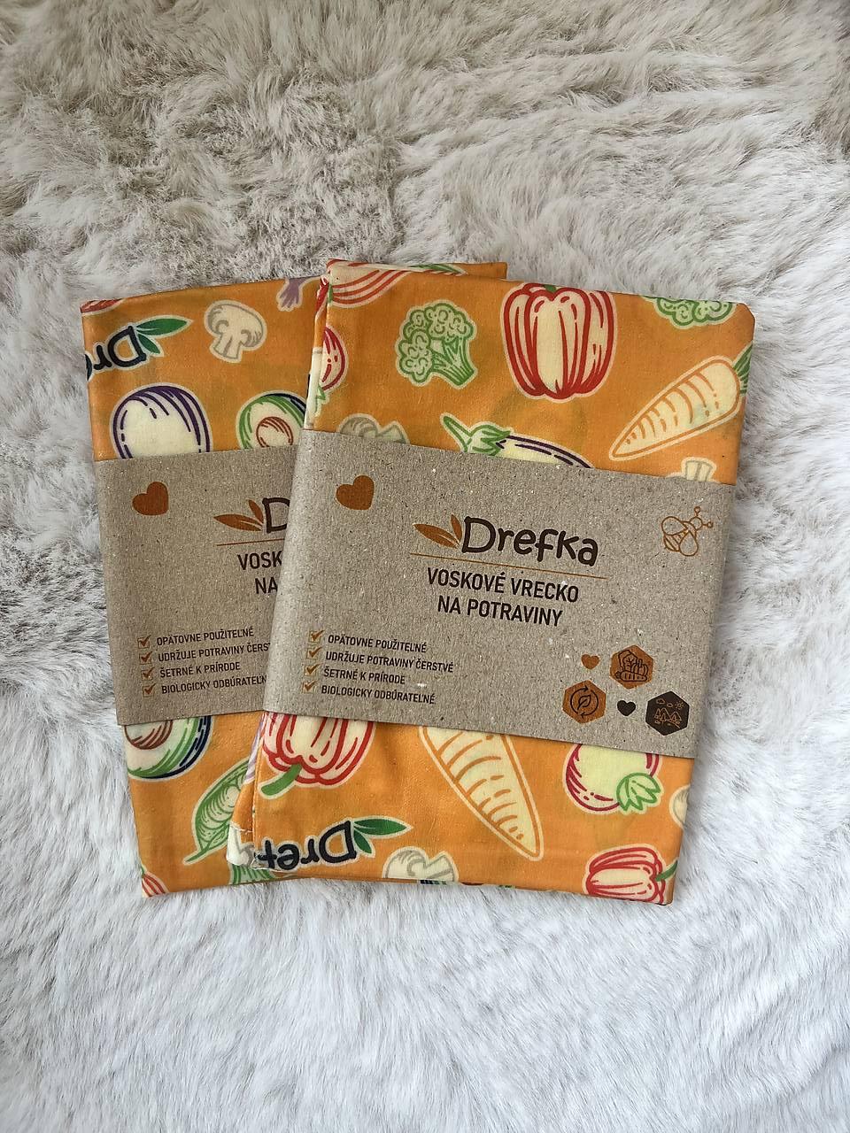 Voskové vrecko na chlieb, ekologický obal na potraviny veľkosť L 22x29cm (4)