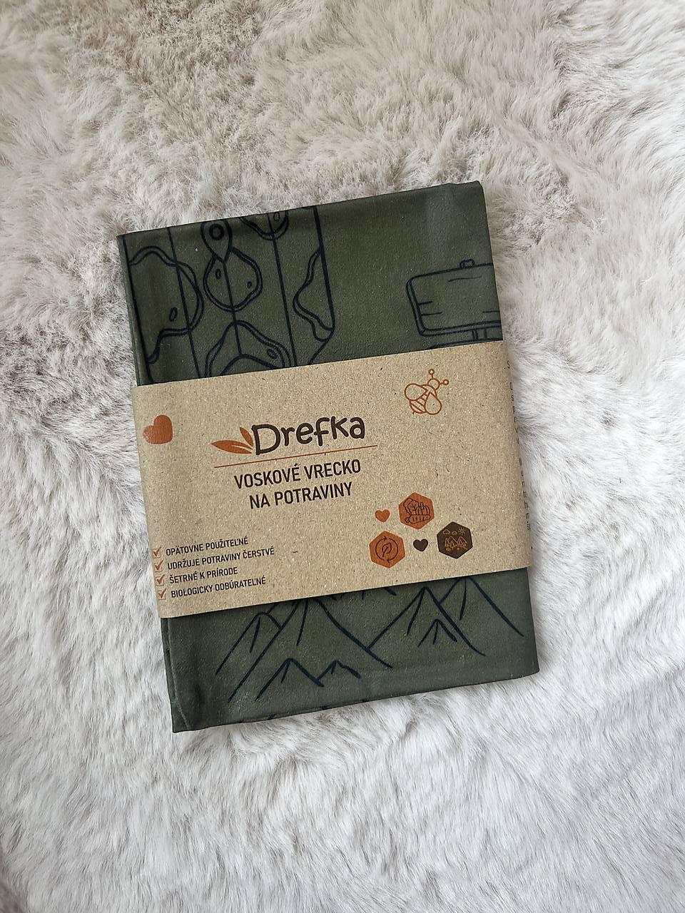 Voskové vrecko na chlieb, ekologický obal na potraviny veľkosť L 22x29cm (6)