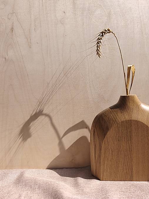 Dekorácie - Dubová váza JOHA - 17727464_