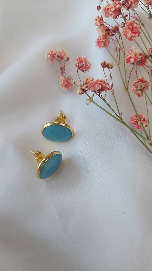 Náušnice - Náušnice tyrkysové  - 17727458_