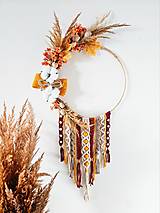 Dekorácie - Jesenná závesná dekoracia ,,Babie leto,, - 17727901_