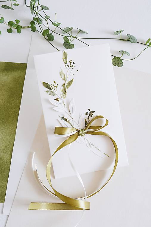 Papiernictvo - Natur obálka na peniaze - lístky - 17729382_