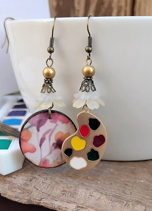 Náušnice - Budem maliarka - 17730381_