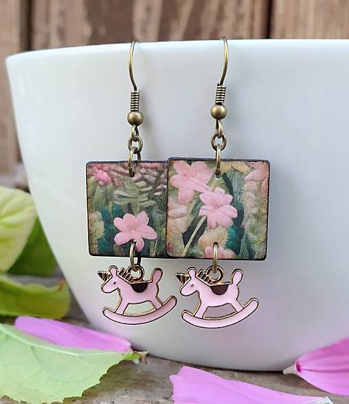 Náušnice - Výšivka  - 17730395_