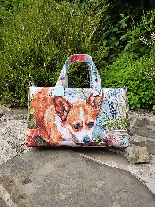 Taštičky - Kozmetická taštička, kabelka Corgi - 17729480_