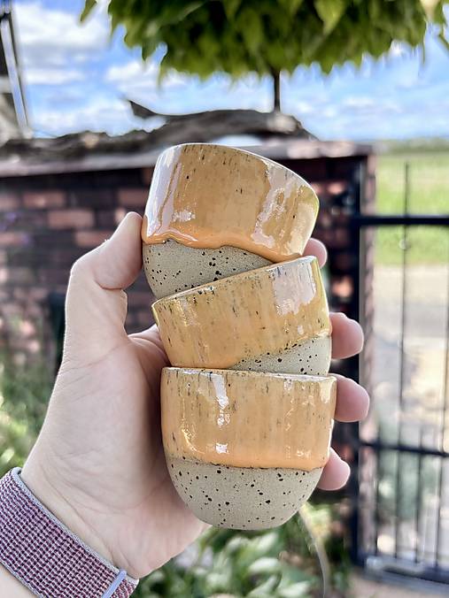 Espresso pohárik (tekvicová) kamenina