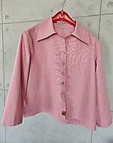 Saká - Ľanové sako / overshirt FRANCI - 17729507_