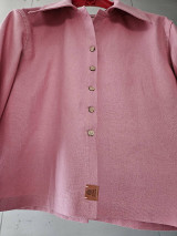 Saká - Ľanové sako / overshirt FRANCI - 17729508_