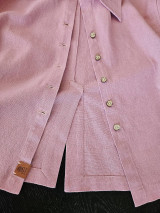 Saká - Ľanové sako / overshirt FRANCI - 17729510_