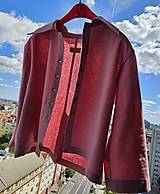 Saká - Ľanové sako / overshirt FRANCI - 17729644_
