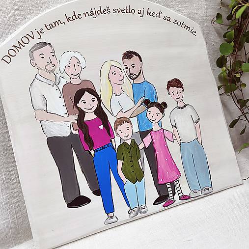 Tabuľky - Personalizovaný obrázok vašej rodiny. - 17732232_
