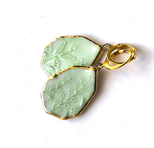 Náušnice - Porcelánové náušnice - Flóra - 17731802_