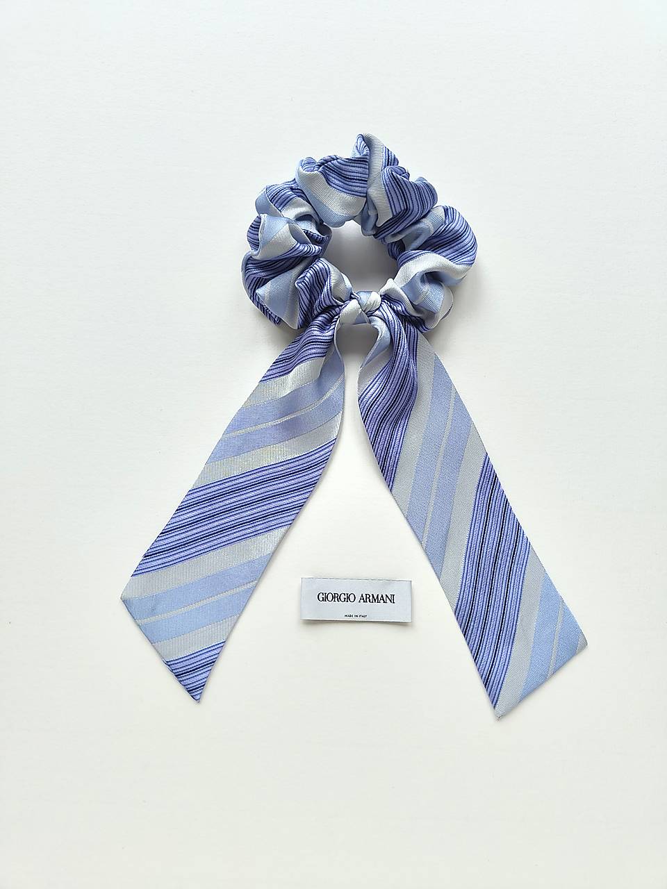 Maxi scrunchie hodvábna (belasá)