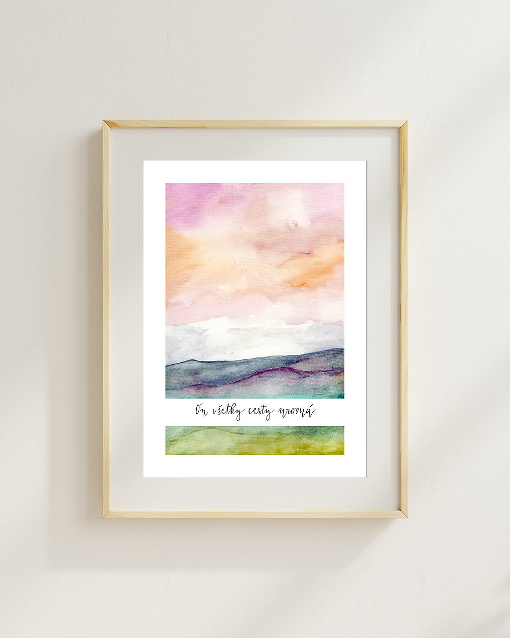 ON VŠETKY CESTY UROVNÁ - art print