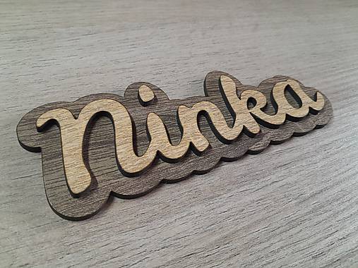 Detské doplnky - Menovka 3D - 17732613_