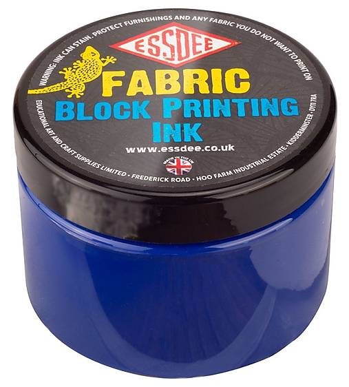 -50% Essdee, textilná farba na linoryt, 150 ml, pôvod. cena 10€ (modrá)