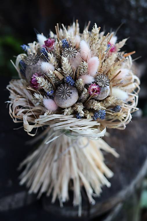 Dekorácie - Sušená kytica - 17734082_