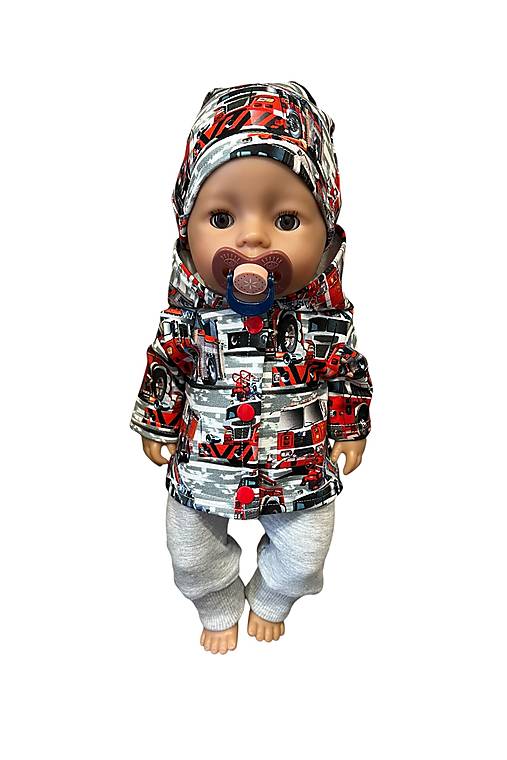 Hračky - Set pre bábiku BABY BORN - 43 cm, hasiči - 17734175_