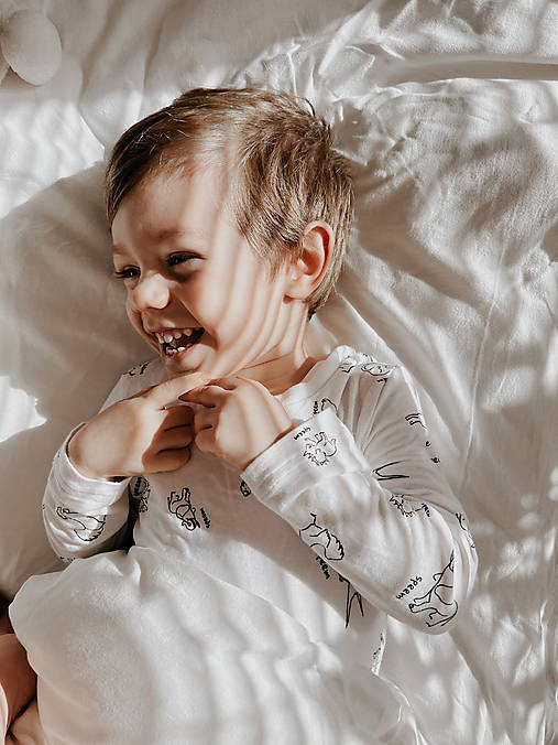 Detské oblečenie - Detský pyžamový set - ZOO / Eko micromodal - 17734340_