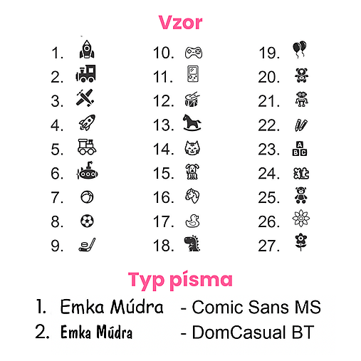 Pečiatka na označovanie – pre deti personalizovaná