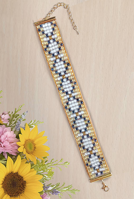 Náramky - Maslová cesta - korálkový náramok  - 17732976_