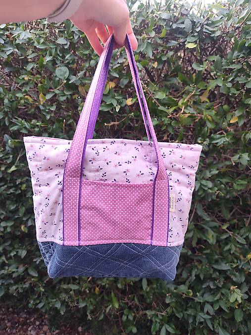 Taštičky - Eco džín – Meadow Tote Mini (Lavender) - 17736502_