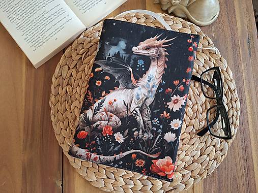 Papiernictvo - Nastavitelný obal na knihu - Drak - 17736251_