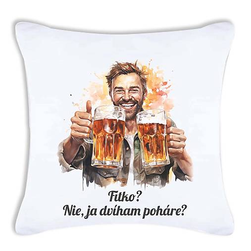 Úžitkový textil - Obliečka na vankúš - Pivo 01 - 17735125_