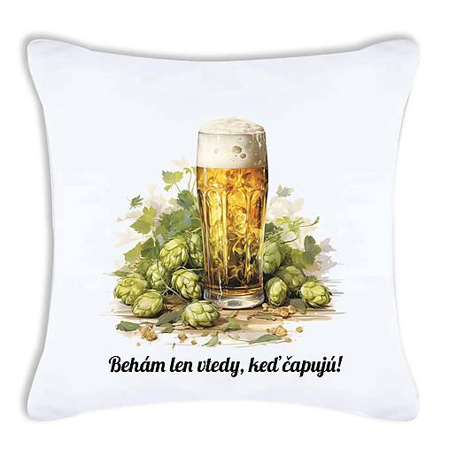 Úžitkový textil - Obliečka na vankúš - Pivo 02 - 17735135_