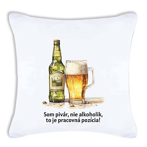 Úžitkový textil - Obliečka na vankúš - Pivo 03 - 17735138_