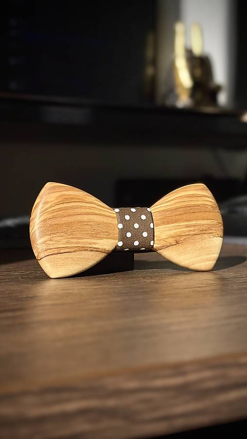 Pánske doplnky - MF Bowties - Ben - oliva / hnedá - 17734702_