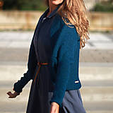 Svetre a kardigány - Svetr FLIA petrol - 17735516_