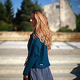 Svetre a kardigány - Svetr FLIA petrol - 17735518_